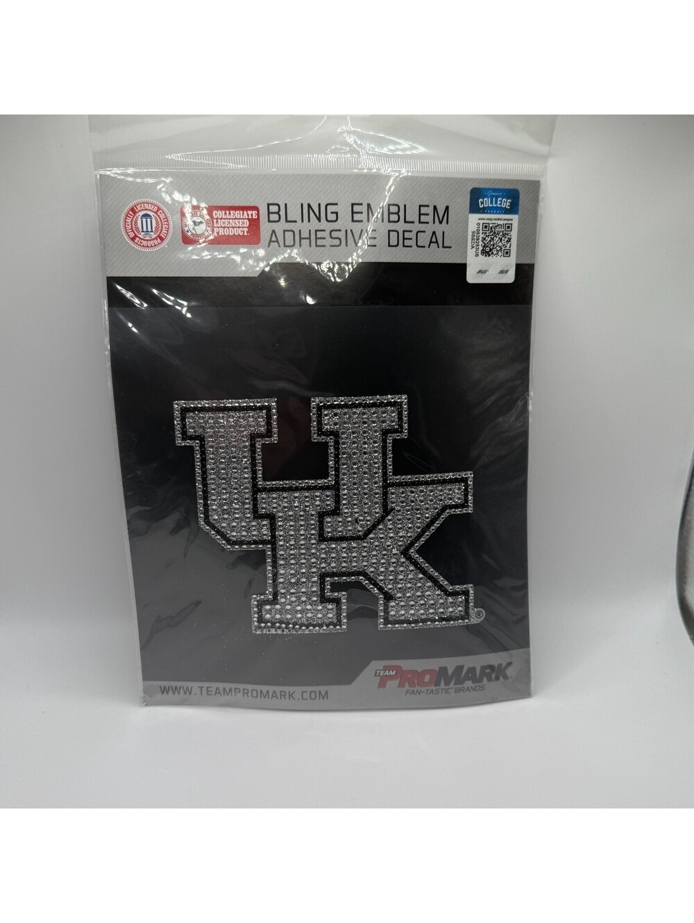 Team ProMark Official NCAA University Of Kentucky Bling Emblem Decal "5x4" Nip